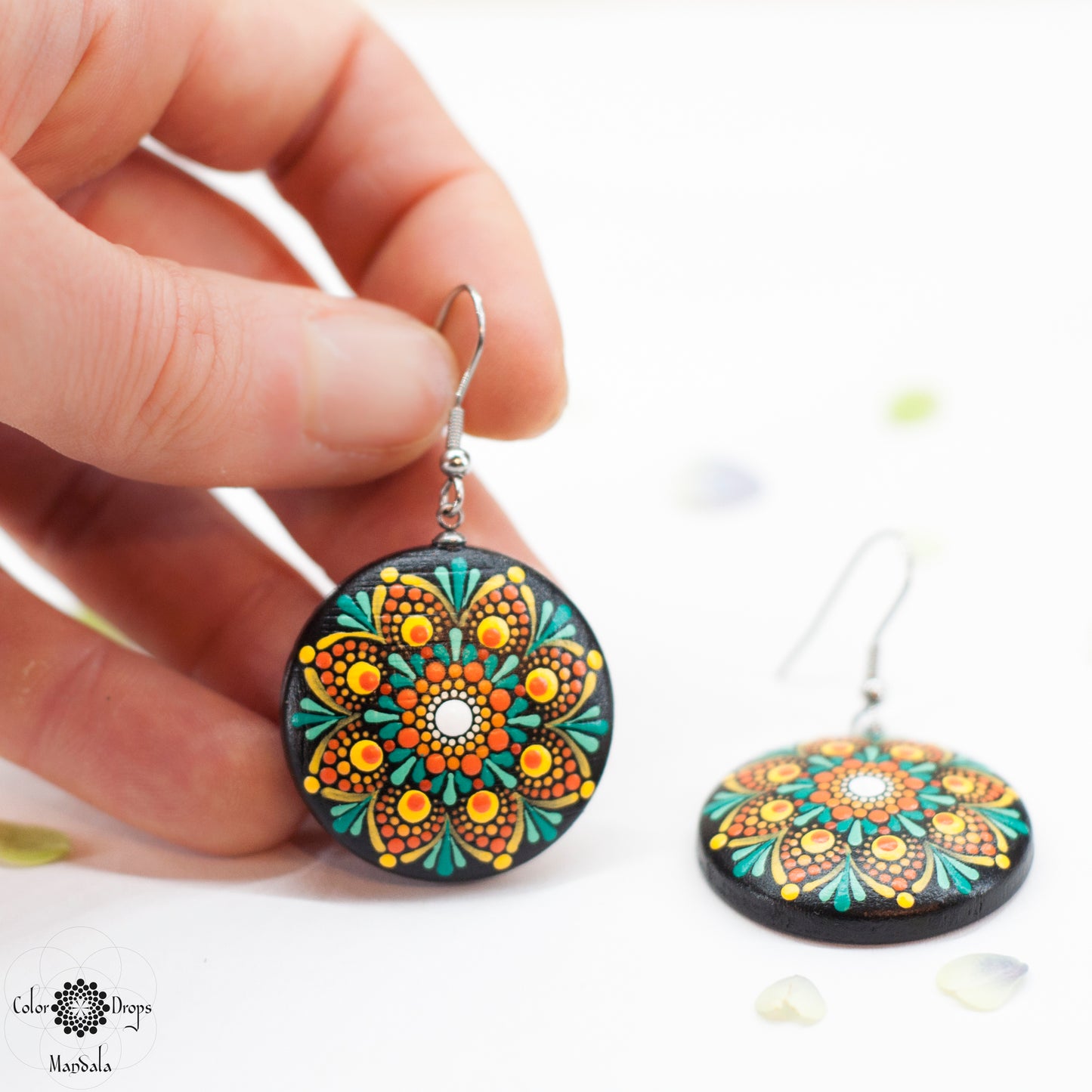 Cercei Mandala "Pumpkin Flower"