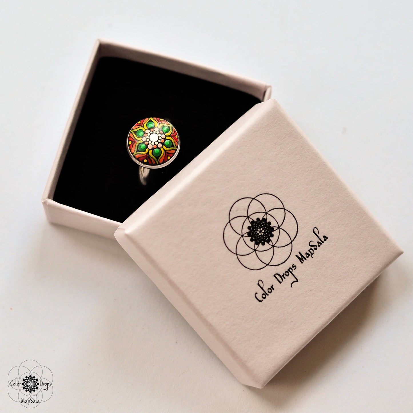 Inel Mandala "Juicy Peach"