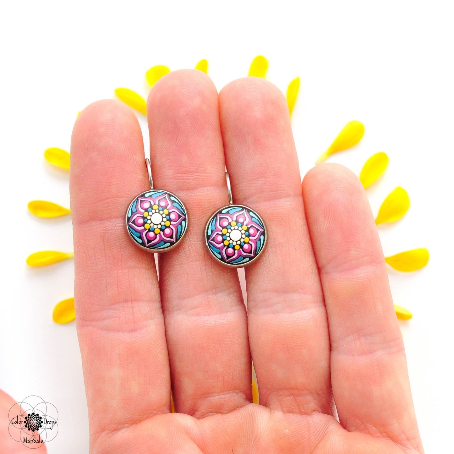 Cercei Mini cu tortiță "Cherry blossom”