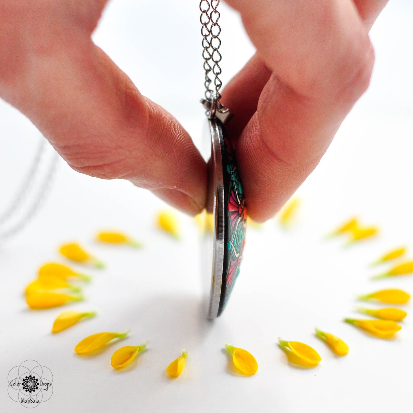 Pandantiv Mandala "Cherry blossom”