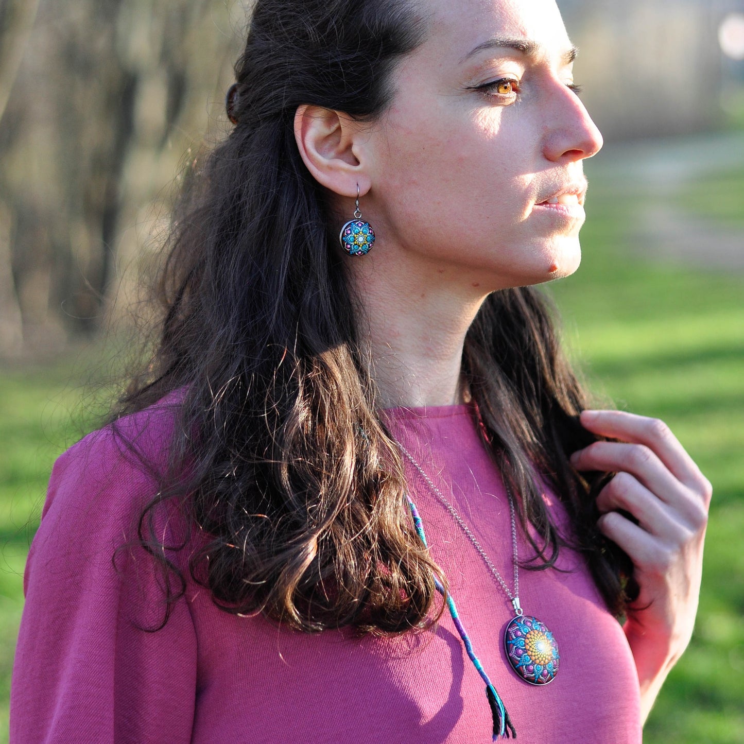 Pandantiv mandala "Follow the Sun"