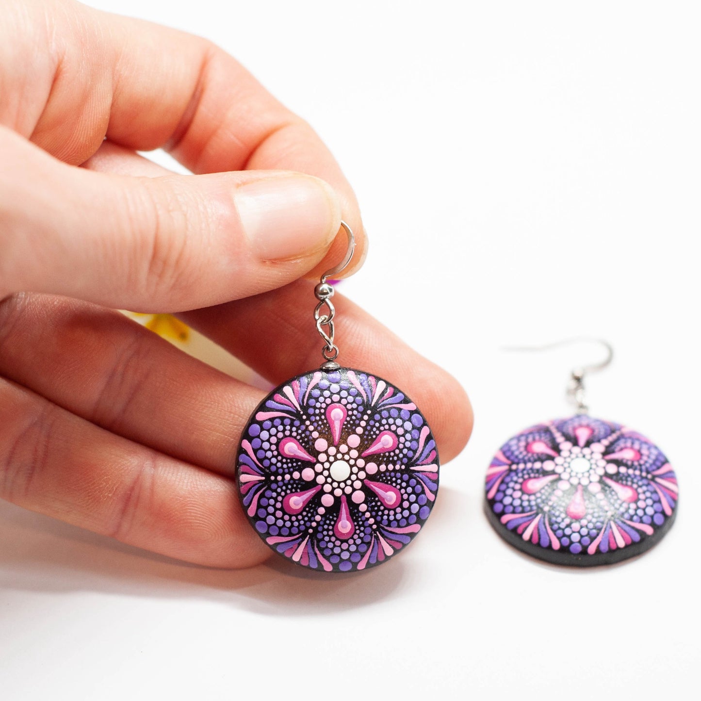 Cercei Mandala "Pink Daisy"