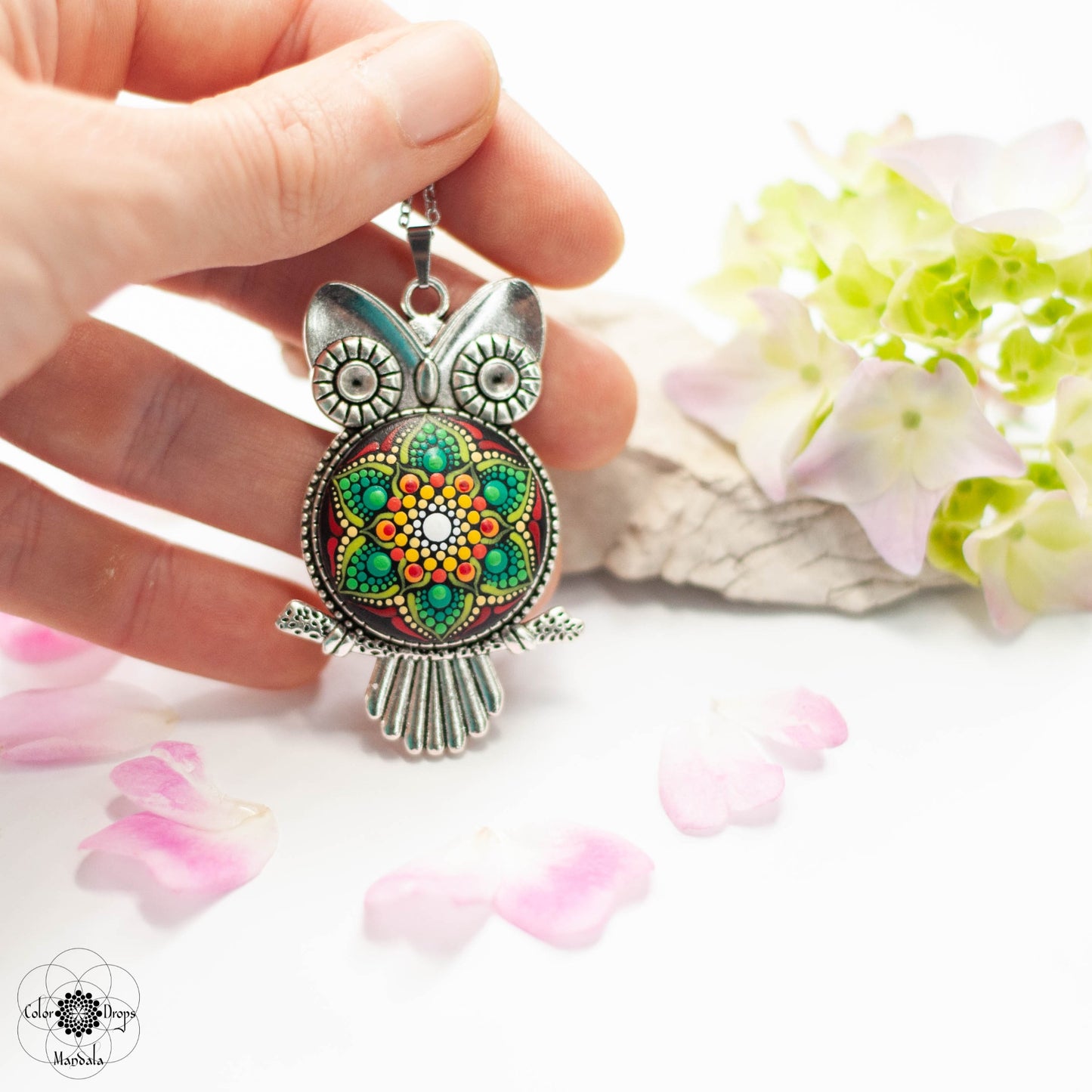 Colier Mandala "Passionate Owl"