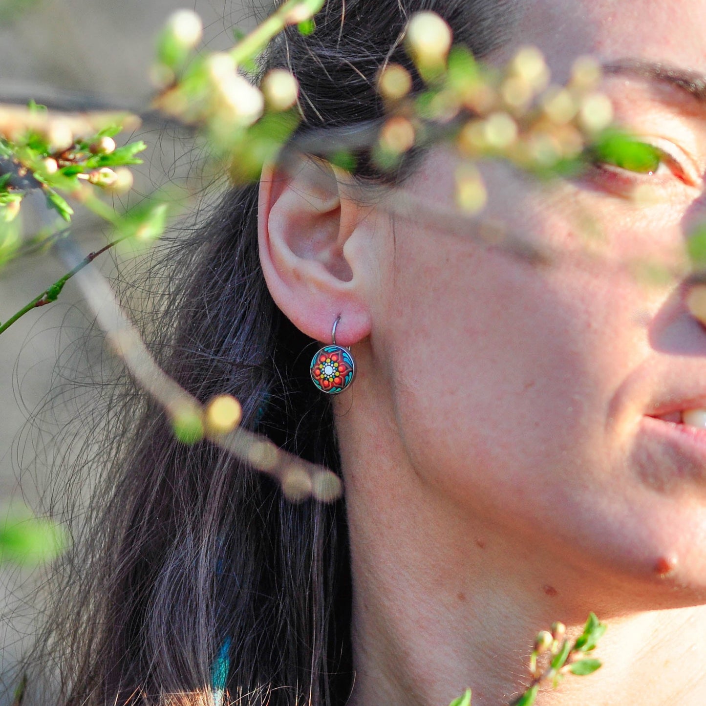 Cercei Mini cu tortiță “Butterfly Kiss”