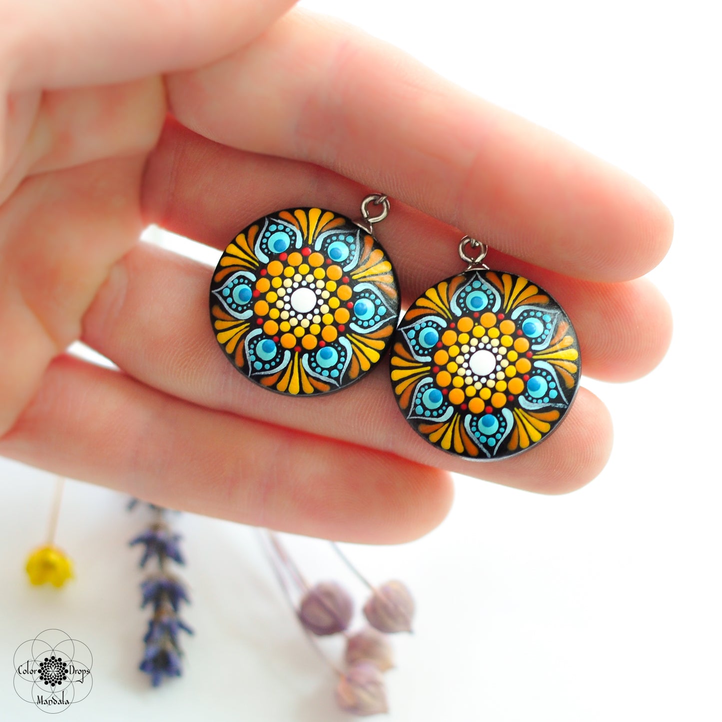 Cercei Mandala "Narcisă"