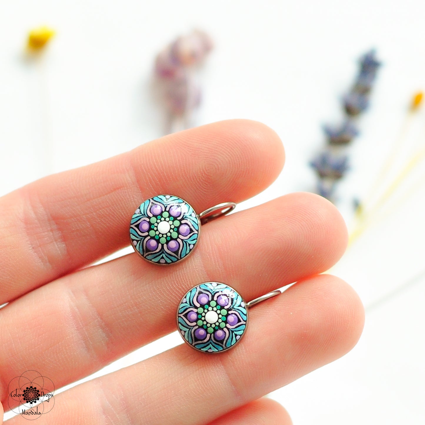 Cercei Mini cu tortiță “Brândușă de primăvară”