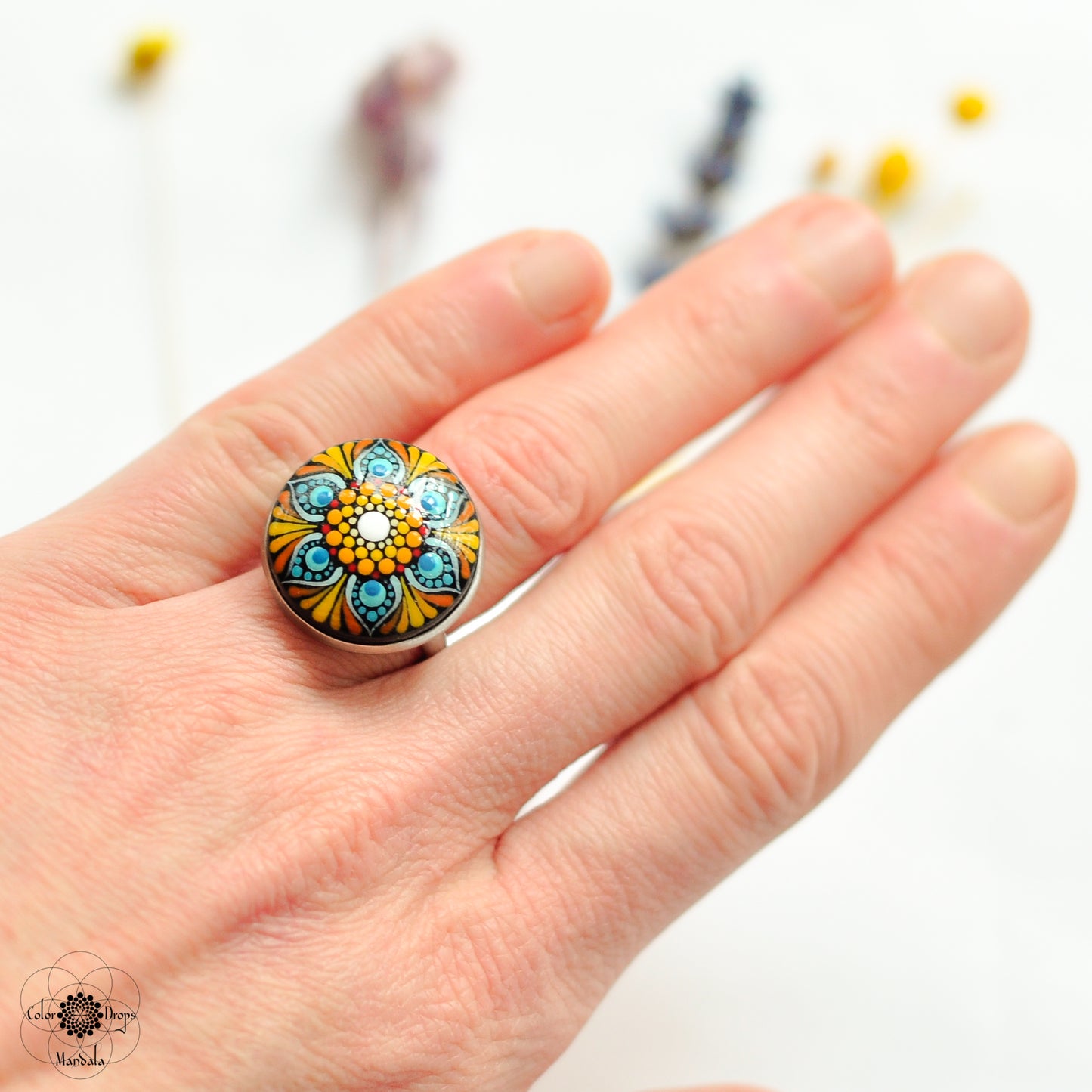 Inel Mandala "Narcisă"