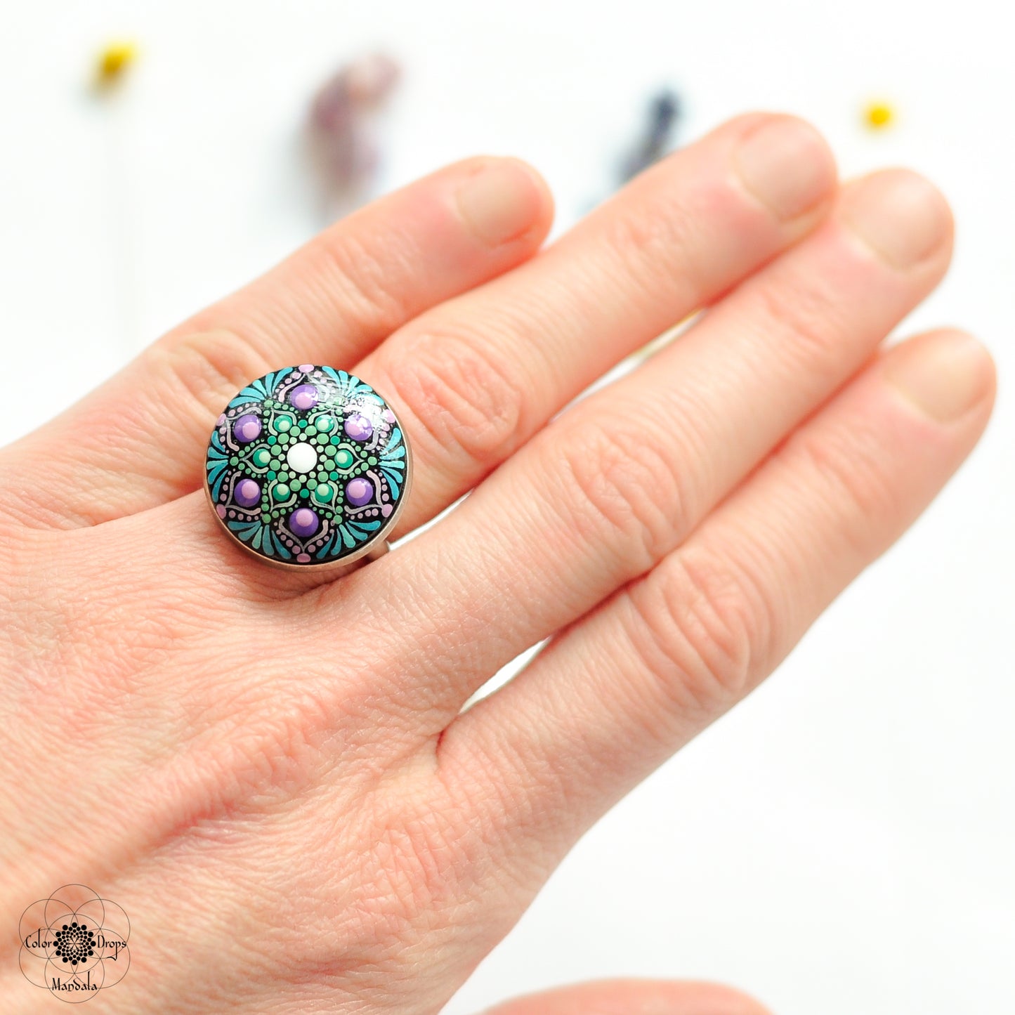 Inel Mandala "Brândusă de primăvară"