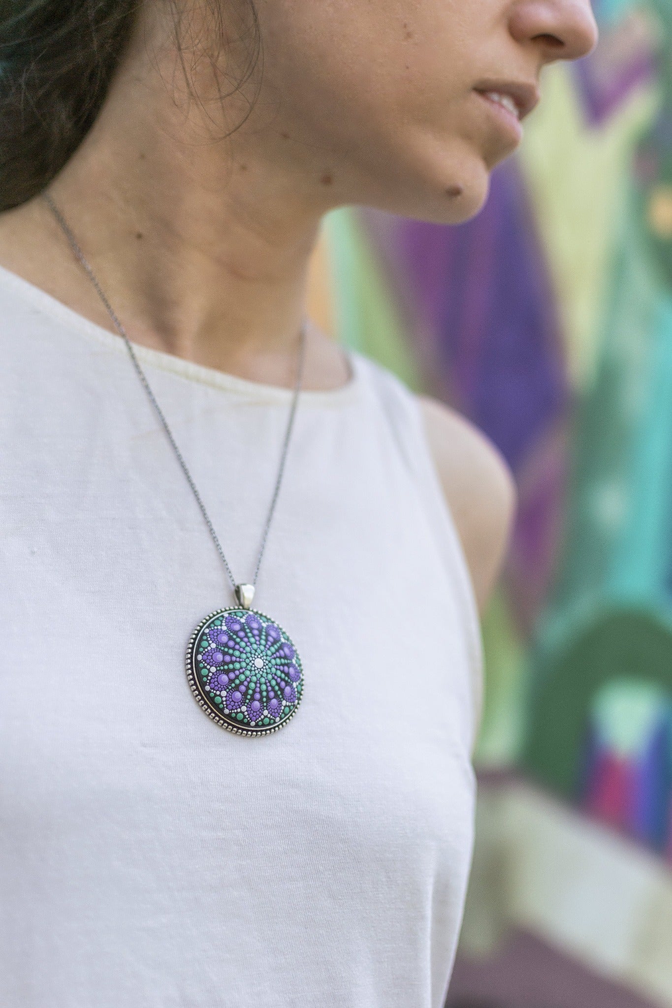 Pandantiv Mandala "Lavender"