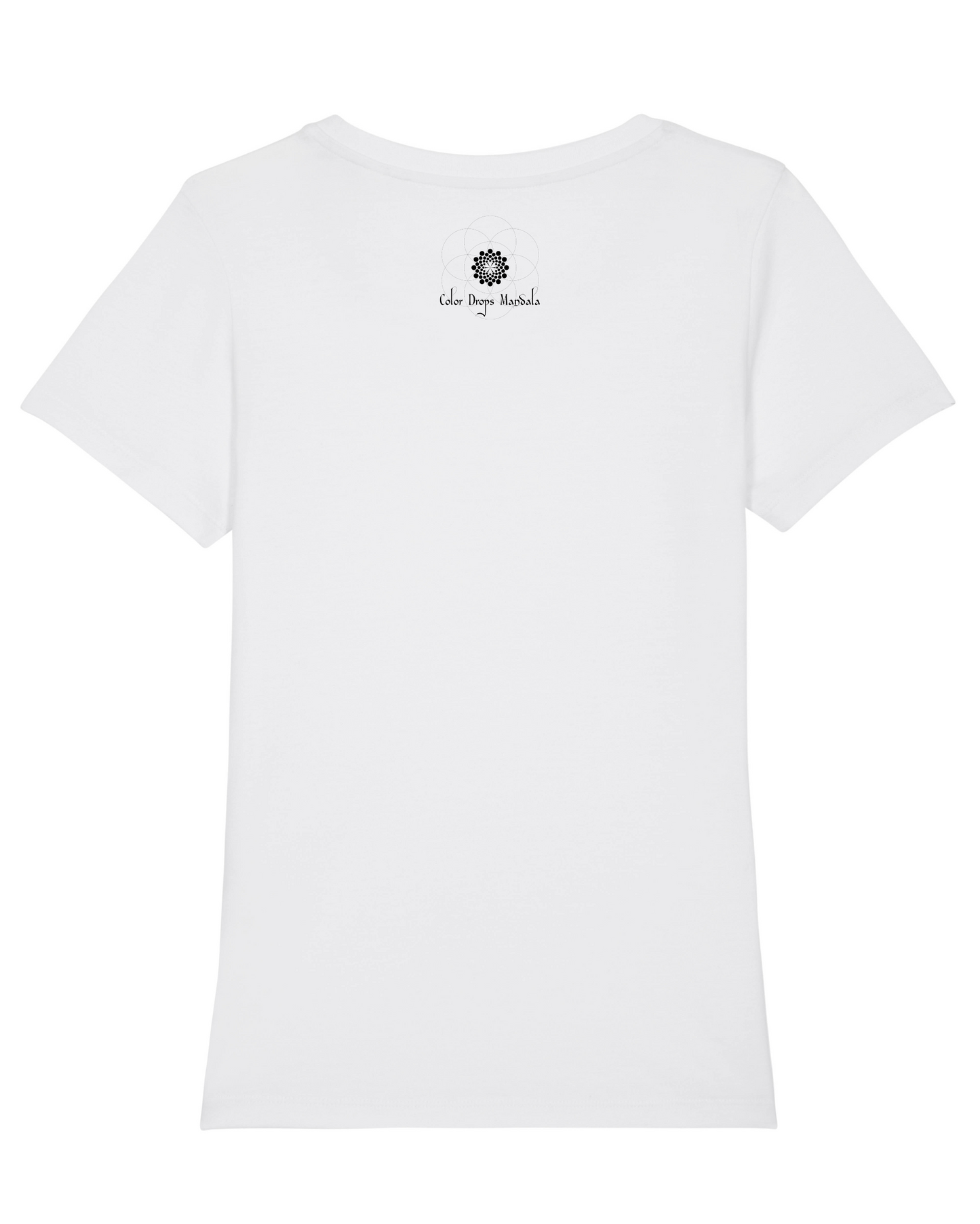 Tricou fitted, alb/negru - Vitality