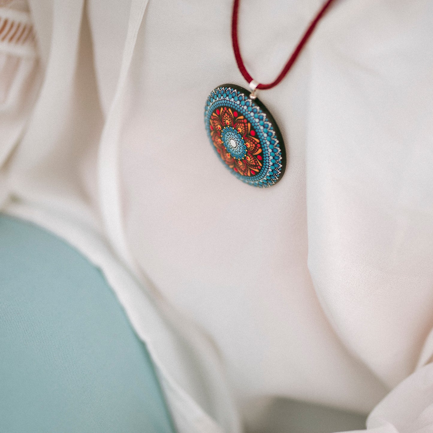 Pandantiv Mandala "Grunder Aster"