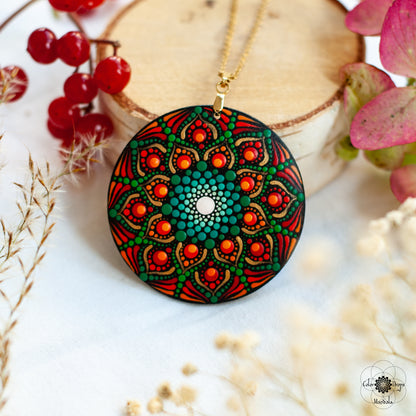 Colier Mandala "Forest Jewel"