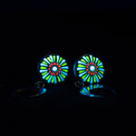 Load image into Gallery viewer, Cercei Mandala &quot;Neon spark&quot; - Albastru &amp; Galben
