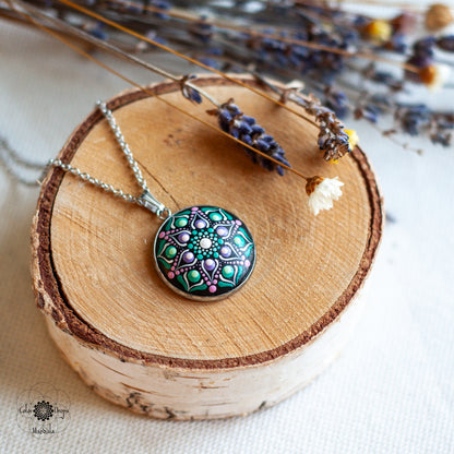 Colier Mandala MINI "Snow crocus"