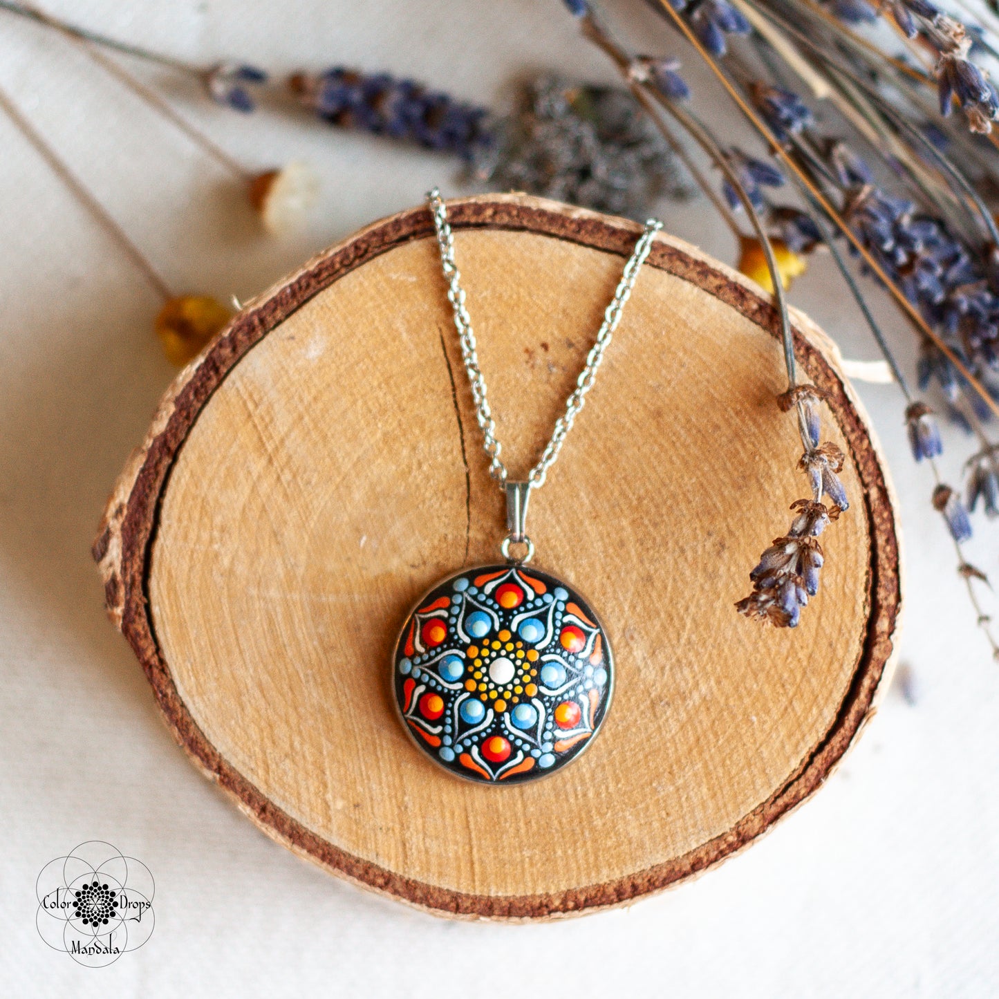 Colier Mandala MINI "Soothing sun"