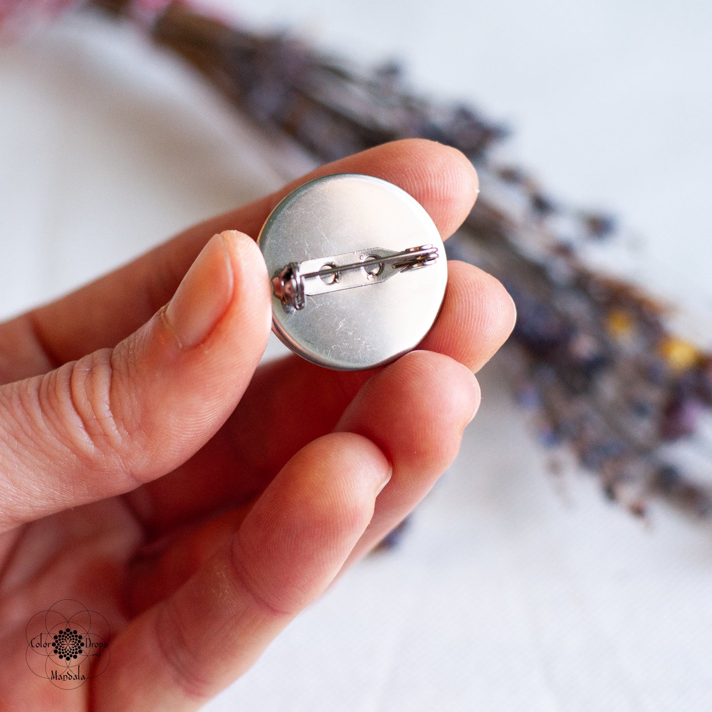 Mărțișor Mandala - Verde & Portocaliu