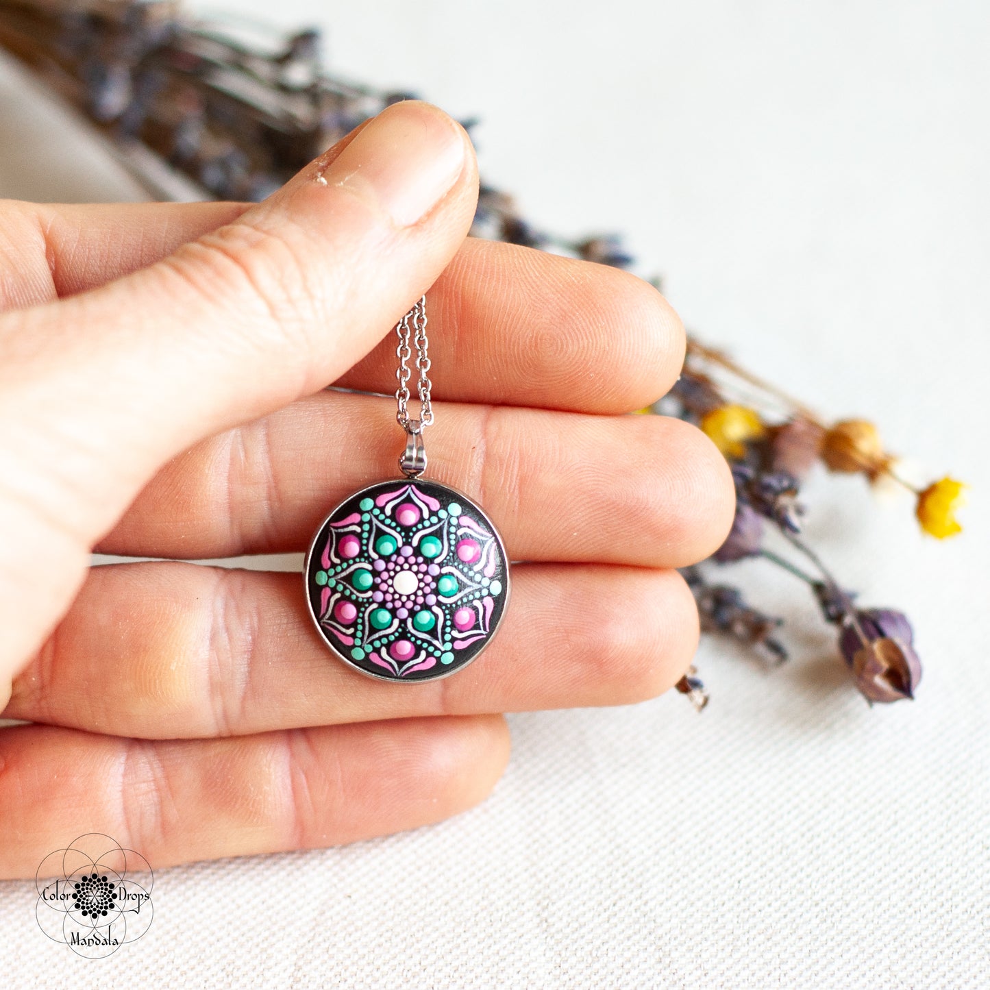 Colier Mandala MINI "Hyacinth"