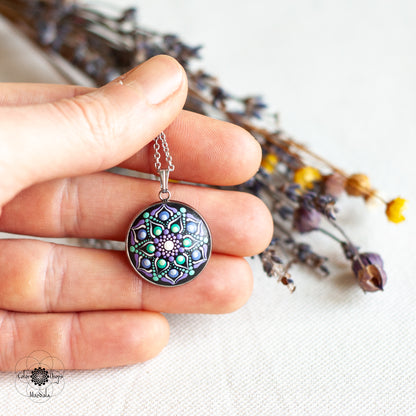 Colier Mandala MINI "Tulips bouquet"