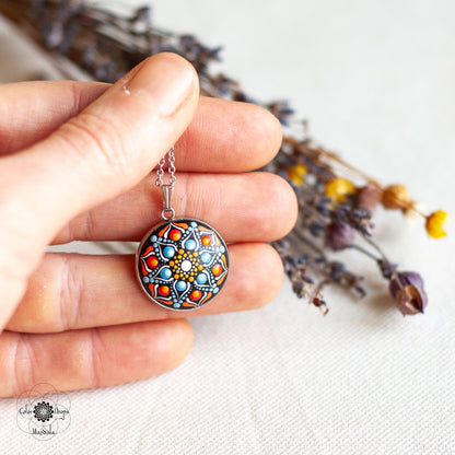 Colier Mandala MINI "Soothing sun"