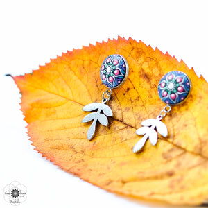 "Wild Berries" Mandala Earrings