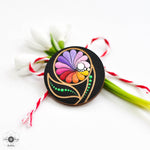 Load image into Gallery viewer, Brooch type martisor - Peony at sunrise

