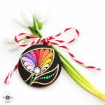 Load image into Gallery viewer, Brooch-type martisor - Tulip at sunrise
