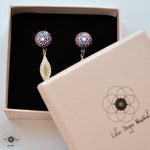 Load image into Gallery viewer, &quot;Sweet Plum&quot; Mandala Earrings
