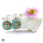 Load image into Gallery viewer, Nature’s call mandala earrings
