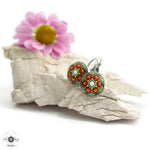 Load image into Gallery viewer, Nature&#39;s call mini earrings with cake
