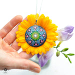 Load image into Gallery viewer, &quot;Forget-me-not&quot; Mandala Pendant
