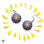 Load image into Gallery viewer, &quot;Cherry blossom&quot; Mandala Earrings
