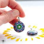 Load image into Gallery viewer, &quot;Forget-me-not&quot; Mandala Earrings
