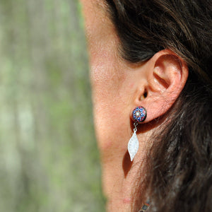 "Sweet Plum" Mandala Earrings