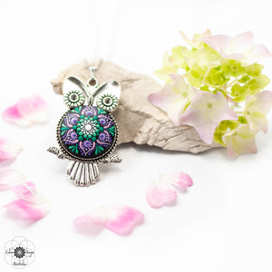 <tc>Mandala Necklace "Empathic Owl"</tc>