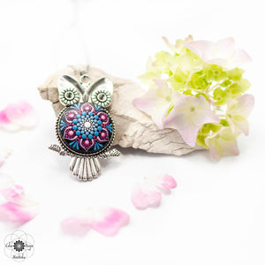 <tc>Mandala Necklace "Calm Owl"</tc>