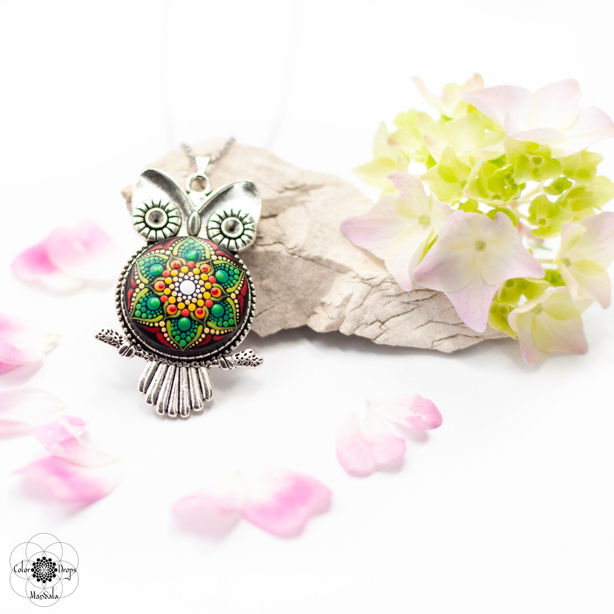 Colier Mandala "Passionate Owl"