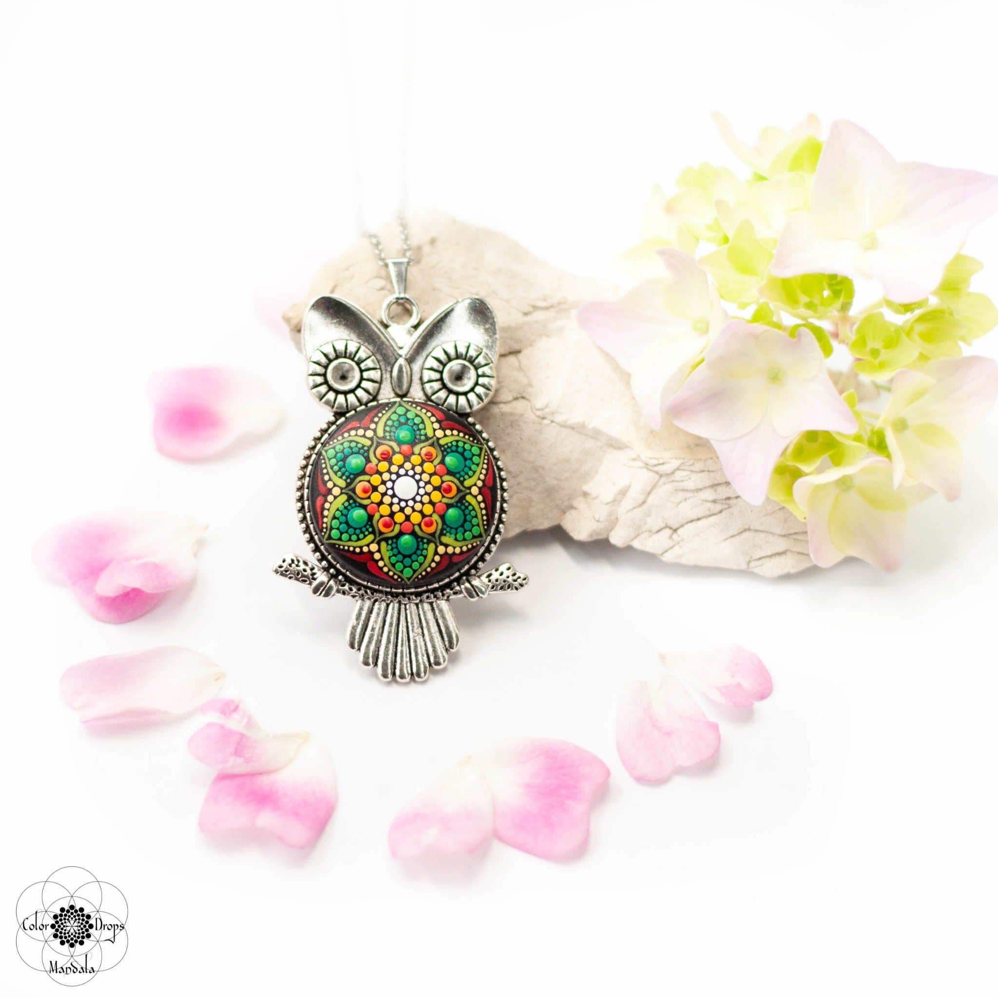 Colier Mandala "Passionate Owl"
