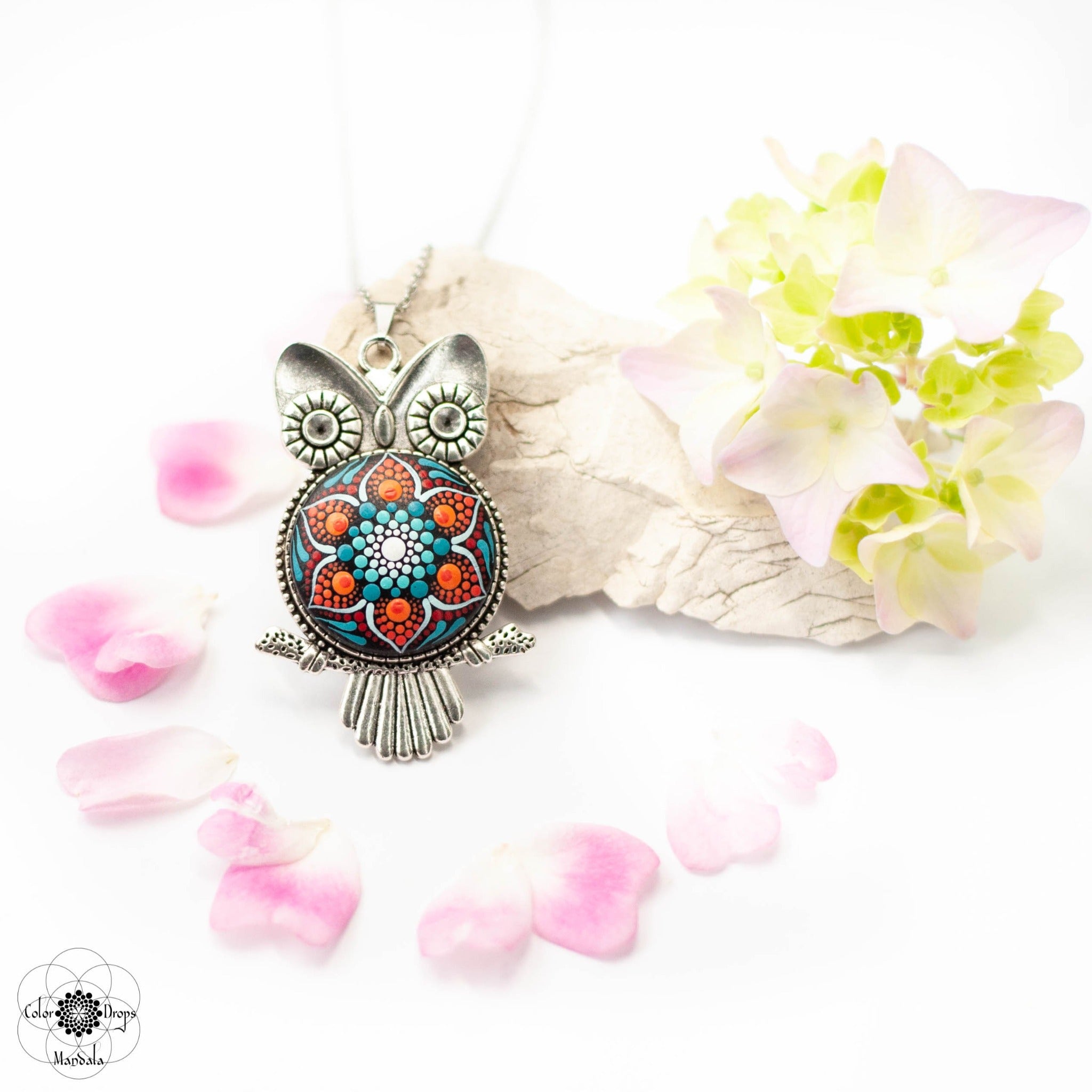 Colier Mandala "Creative Owl"