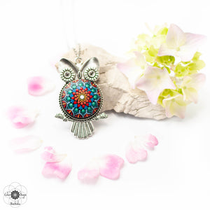 Colier Mandala "Romantic Owl"