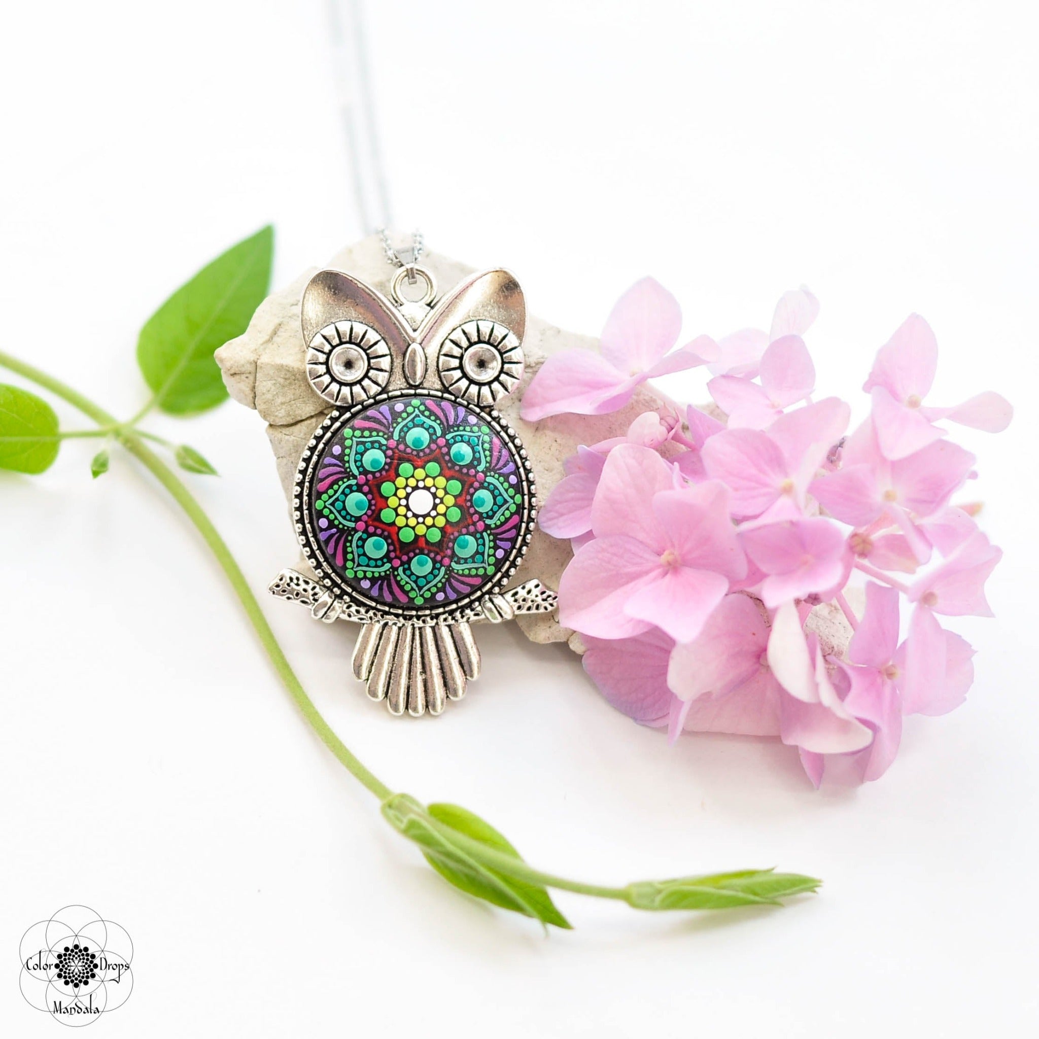 Colier Mandala "Lucky Owl"