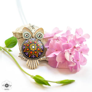 Colier Mandala "Magic Owl"