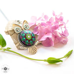 Load image into Gallery viewer, &lt;tc&gt;Mandala Necklace &quot;Lucky Owl&quot;&lt;/tc&gt;

