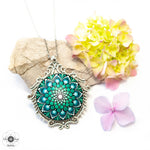 Load image into Gallery viewer, &quot;Royal Green&quot; Mandala Pendant
