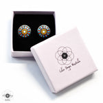 Load image into Gallery viewer, Mandala Mini Earrings 12mm
