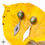 Load image into Gallery viewer, &quot;Juicy Peach&quot; Mandala Earrings
