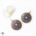 Load image into Gallery viewer, &quot;Rainbow&quot; Mandala Earrings
