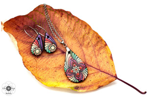 "Autumn Drop" jewelry set