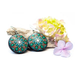 Load image into Gallery viewer, &quot;Turquoise Dream&quot; Mandala Earrings
