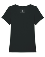Load image into Gallery viewer, Fitted T-shirt, black and white - Vitality
