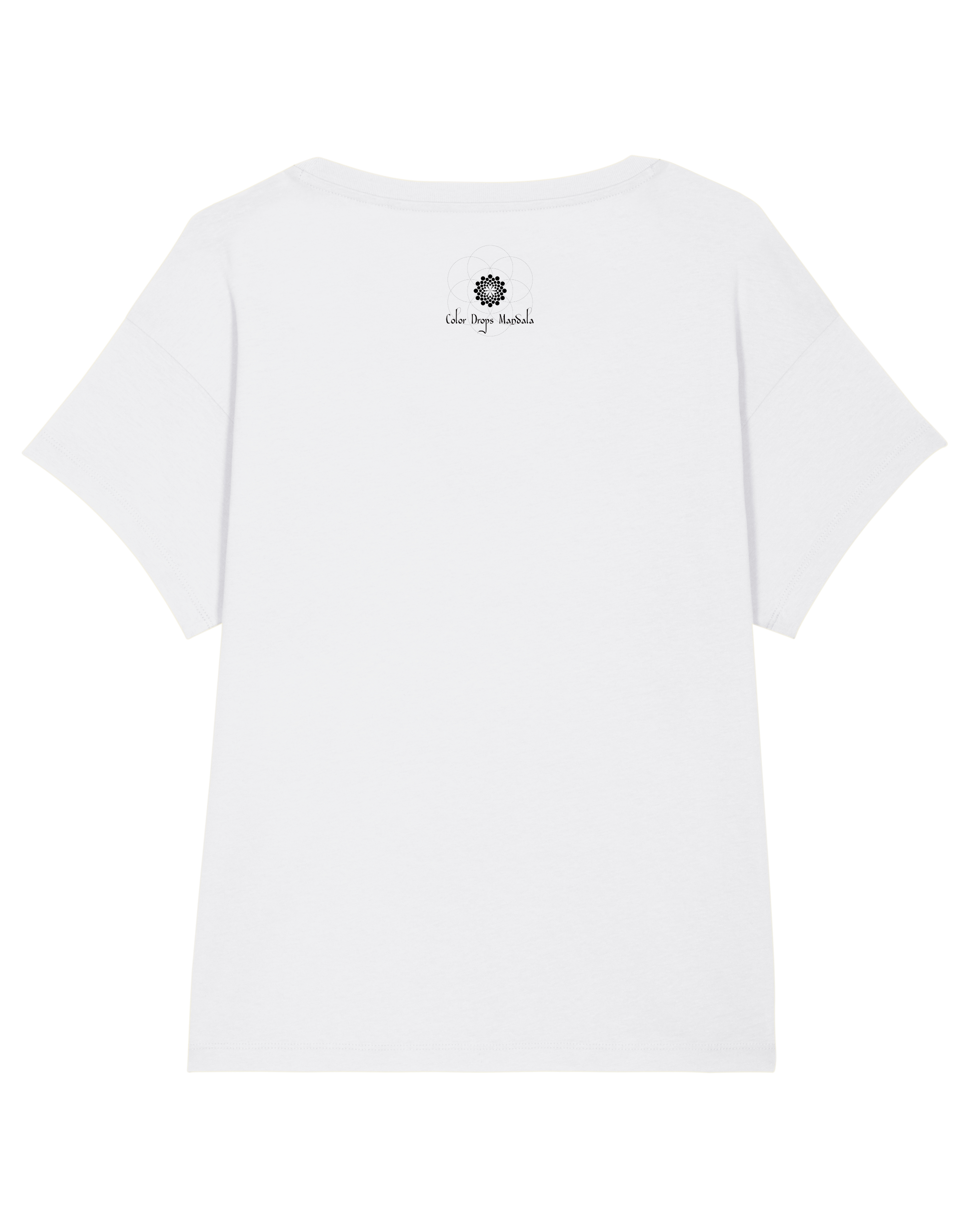 Relaxed fit t-shirt, white / black - Vitality